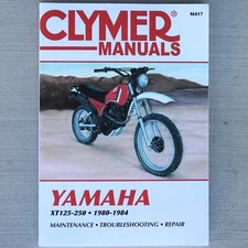 1980-1984 Yamaha XT125 XT200 XT250 XT 125 200 250 CLYMER MANUAL M417