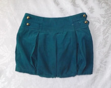 Gymboree Girls Ready Set Go Teal Pleated Corduroy Skort Skirt - NEW