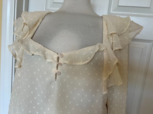 HALOGEN ruffled blouse size M - Picture 5 of 10