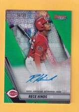 2019 Bowman's Best Best of 2019 Autographs Refractors Green Rece Hinds 38/99
