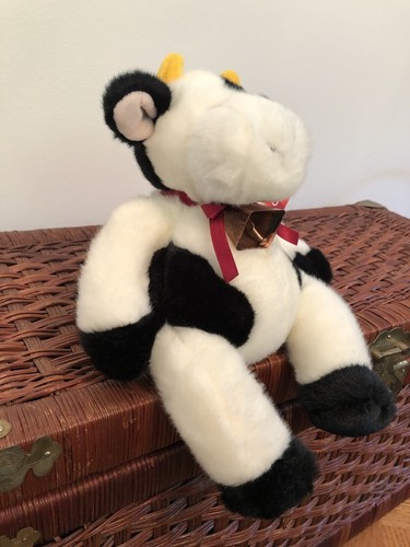JANGLES the Black And White Cow with Bell Stuffed Animal Plush By RUSS 10” NWT - Picture 13 of 15