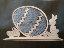 AF98/S Kl&ouml;ppelset Kl&ouml;ppelbrief Ei liegend Hase Eier neu