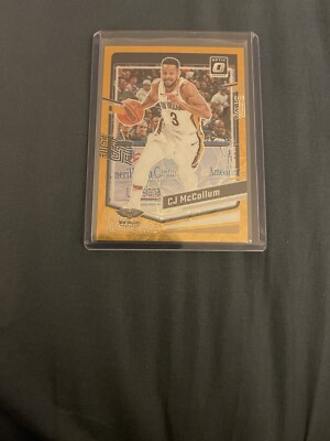 2023-24 Donruss Optic CJ McCollum #105 True Gold /10 Bookend