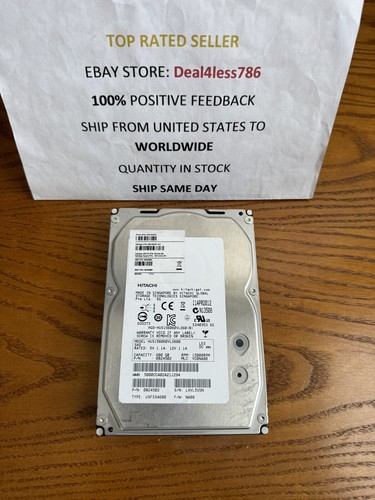 **ZER0 HOURS**-HUS156060VLS600/46X0884- HITACHI/IBM-600GB 15K 3.5" SAS- NO TRAY - Afbeelding 4 van 4