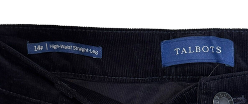 Pantalone donna Talbots vita alta gamba dritta velluto a coste impeccabile blu navy tg. 14P nuovo con etichetta - Foto 5 di 12