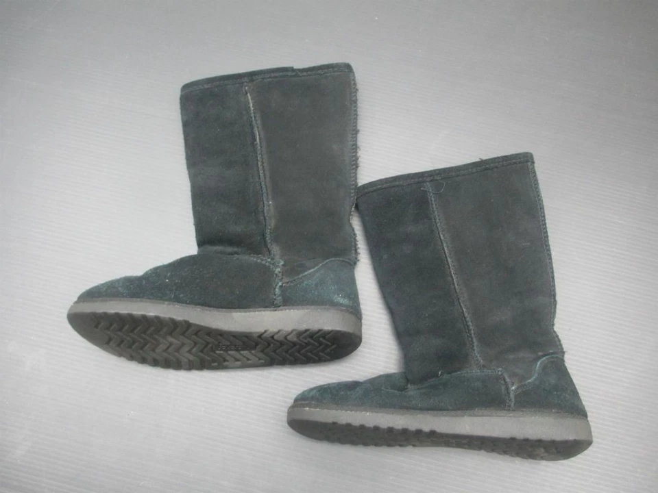 BOTAS DE NIEVE HILARATION TALLA 7 MUJER GAMUZA NEGRA IMITACIÓN PIEL DE OVEJA FORRO 4D Foto 2 de 4