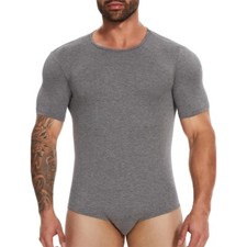 Men's Full Body Shaper Tummy Control Briefs Slim Bodysuit Butt Lifter Underwear