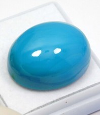 55.45 Ct. Natural Blue Mountain Turquoise Untreated Oval Cabochon Loose Gemstone