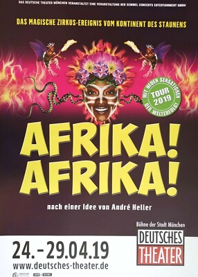 AFRIKA   AFRIKA - ANDRE HELLER - 2019 MÜNCHEN - orig. Concert Poster - DIN A1
