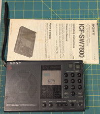 Sony ICF-SW7600 LW/MW/SW/FM Radio Japan "Partially Works" Selling "As Is"