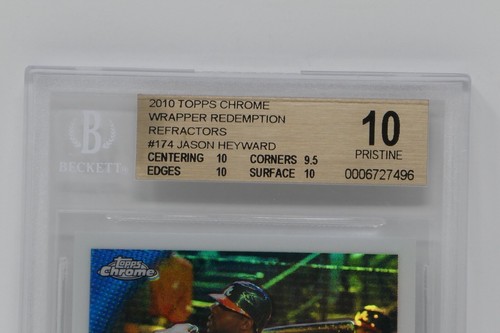 2010 Topps Chrome Wrapper Redemption Refractor #174 Jason Hayward 10 prístino - Imagen 5 de 7