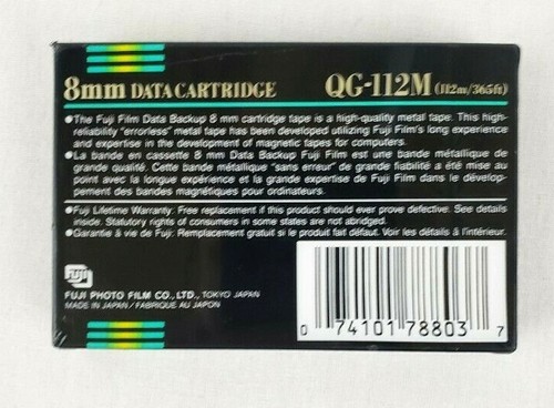 Fuji Film QG-112M 8mm Blank Tape Data Cartridge Digital Storage New In Packaging - Picture 3 of 3