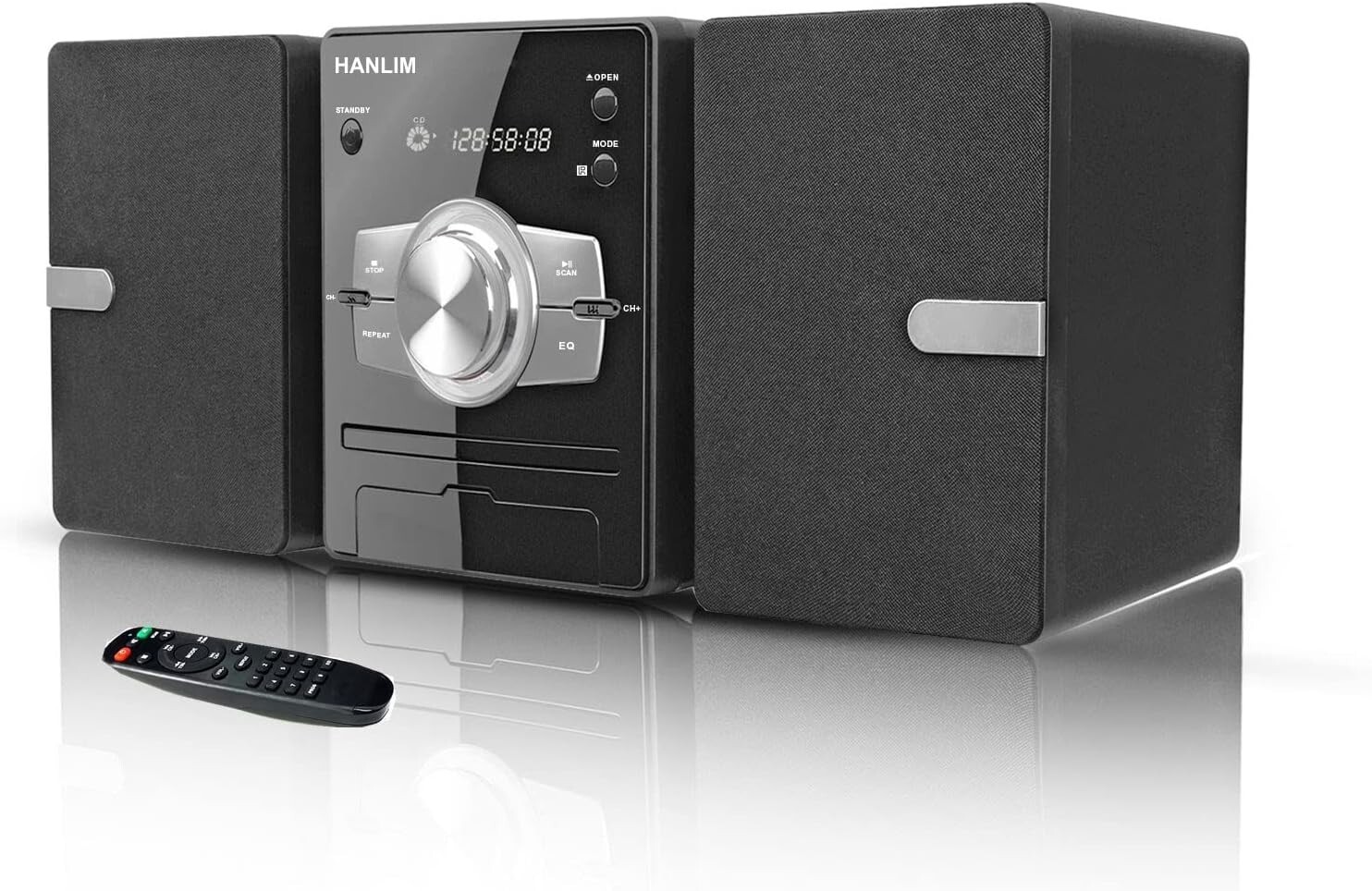 Hanlim HL-616 Hi-Fi Stereo CD Micro System Bluetooth LED Display Remote Control