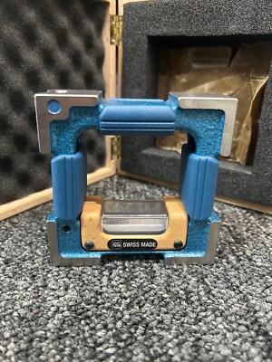 Tesa Precision Frame Spirit 4x4'' Level Tool w/ Wooden Box
