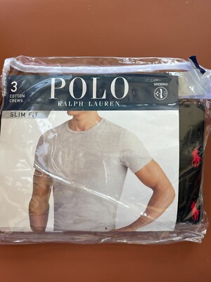 New Polo Ralph Lauren Men's Slim Classic Cotton Crews Undershirt