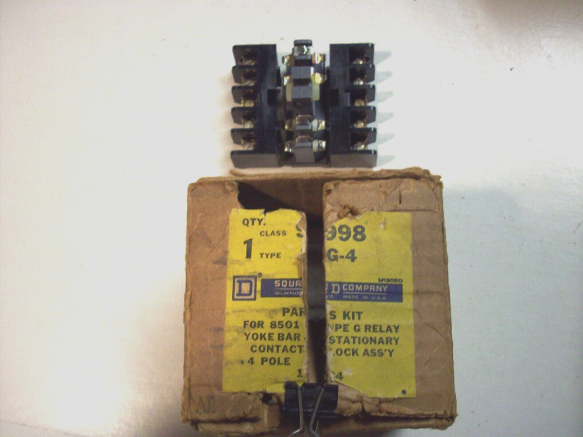NOS Square D 4 POLE CONTACT PARTS FOR Class 9998 Type G4 vtg