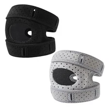 Adjustable Knee Support Double Strap Stabilizer Patella Tendon Arthritis Brace