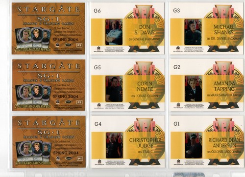 2004 Rittenhouse Stargate SG-1 Season 6 Base Set, Insert Sets, Autographs + more - Imagen 23 de 24