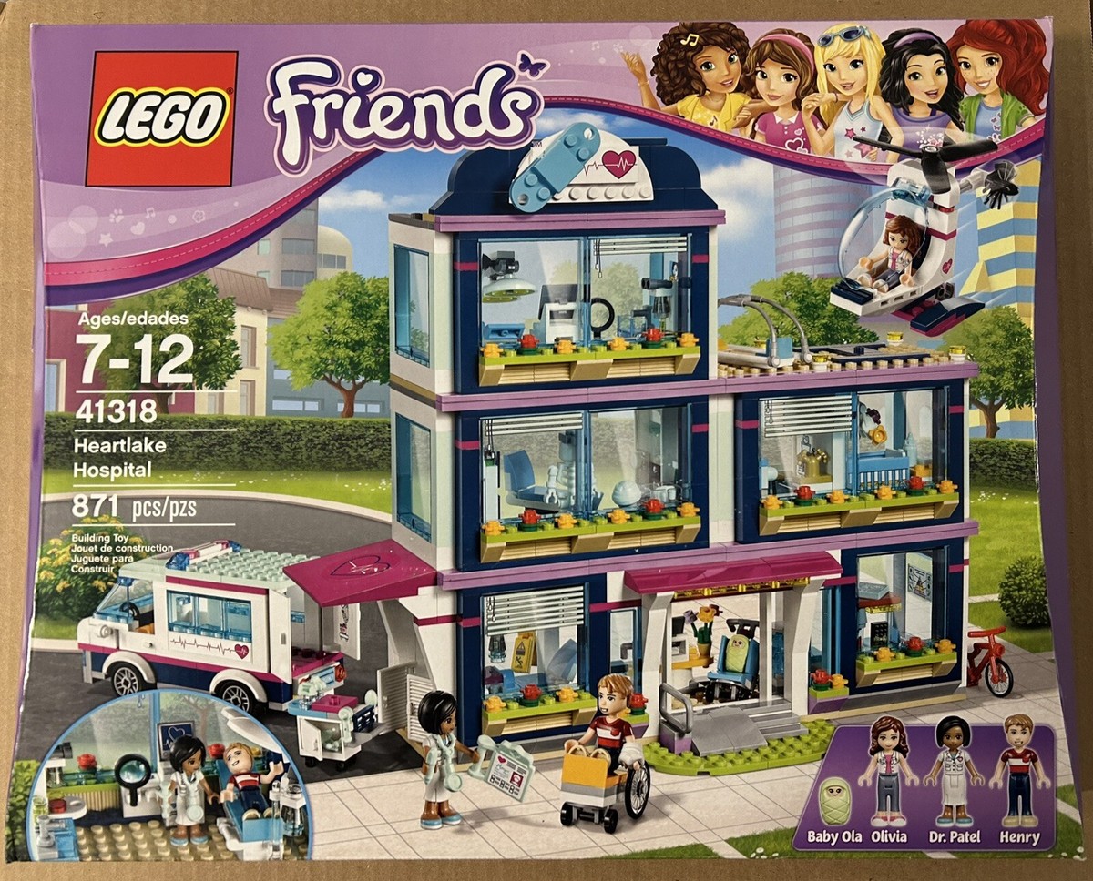 絵 8セット レゴ(lego)フレンズ ハートレイクシティの病院 41318＋ブロック