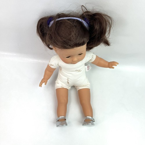 Corolle Brown Eyes Brown Hair Silver Shoes Cute Baby Girl Doll Toy 2012 - Picture 4 of 16