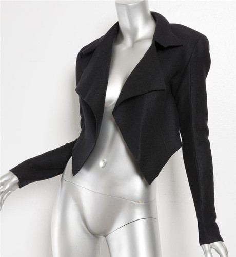 Nuovo Giacca Spesso 2 Corto Moderno Collezione Lana Feltro Klein Nero Calvin qRwvFOF