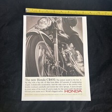 Honda CB450 KO Black Bomber vintage ad suitable for framing poster