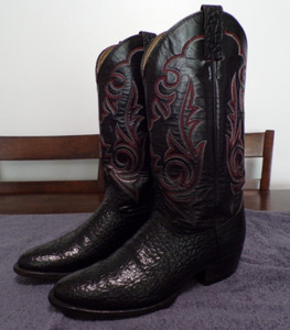 Diamond J Western Cowboy  Leather Riding  Casual Dress boots men's size 8.5 EE