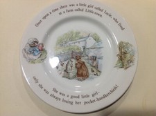 WEDGWOOD Beatrix Potter Mrs. Tiggy-Winkle 7" Dessert Plate Made in England EUC