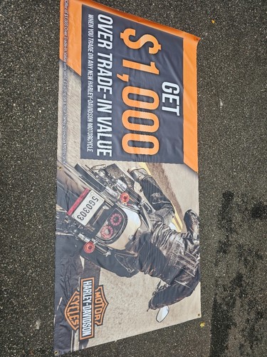 Harley Davidson Wall Hanging Banner Sign Poster Dealer Vinyl Display 95"x47" NEW - Picture 3 of 4