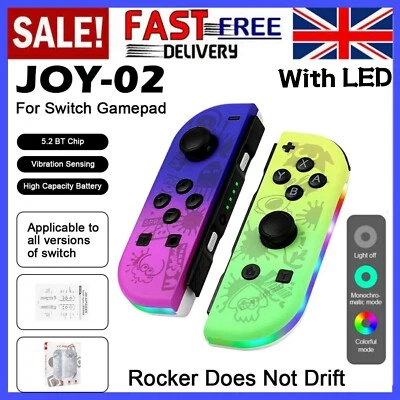 For Nintendo Switch Joy Con Controller Left & Right Wireless Pair Gamepad Joypad