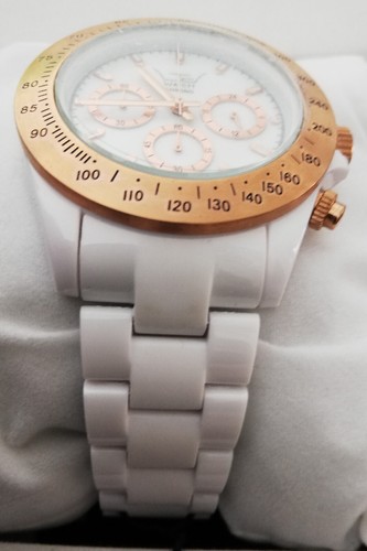 L T D Limited Edition watch. (new, unused).White + Gold. Boxed etc. - Picture 5 of 6
