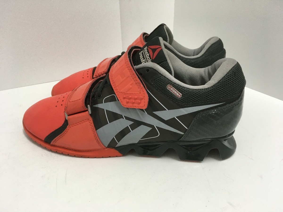Reebok Crossfit U-Form Weightlifting Lifter Leather Shoes Red