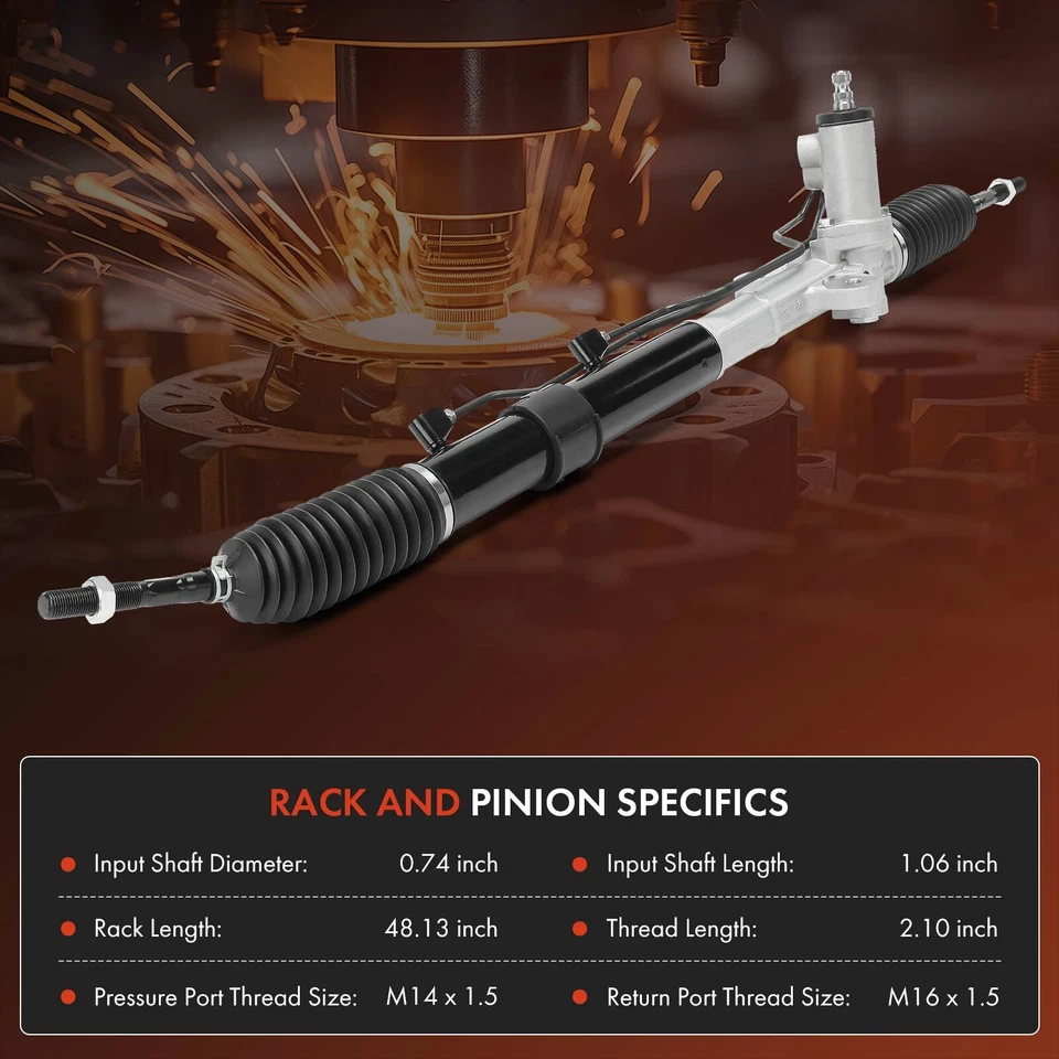 Power Steering Rack and Pinion Assembly for INFINITI I30 2000 2001 Nissan Maxima - Imagem 4 de 4