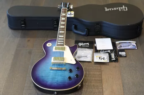 2022 Gibson Les Paul Traditional Pro V Electric Guitar Blueberry Burst + OHSC