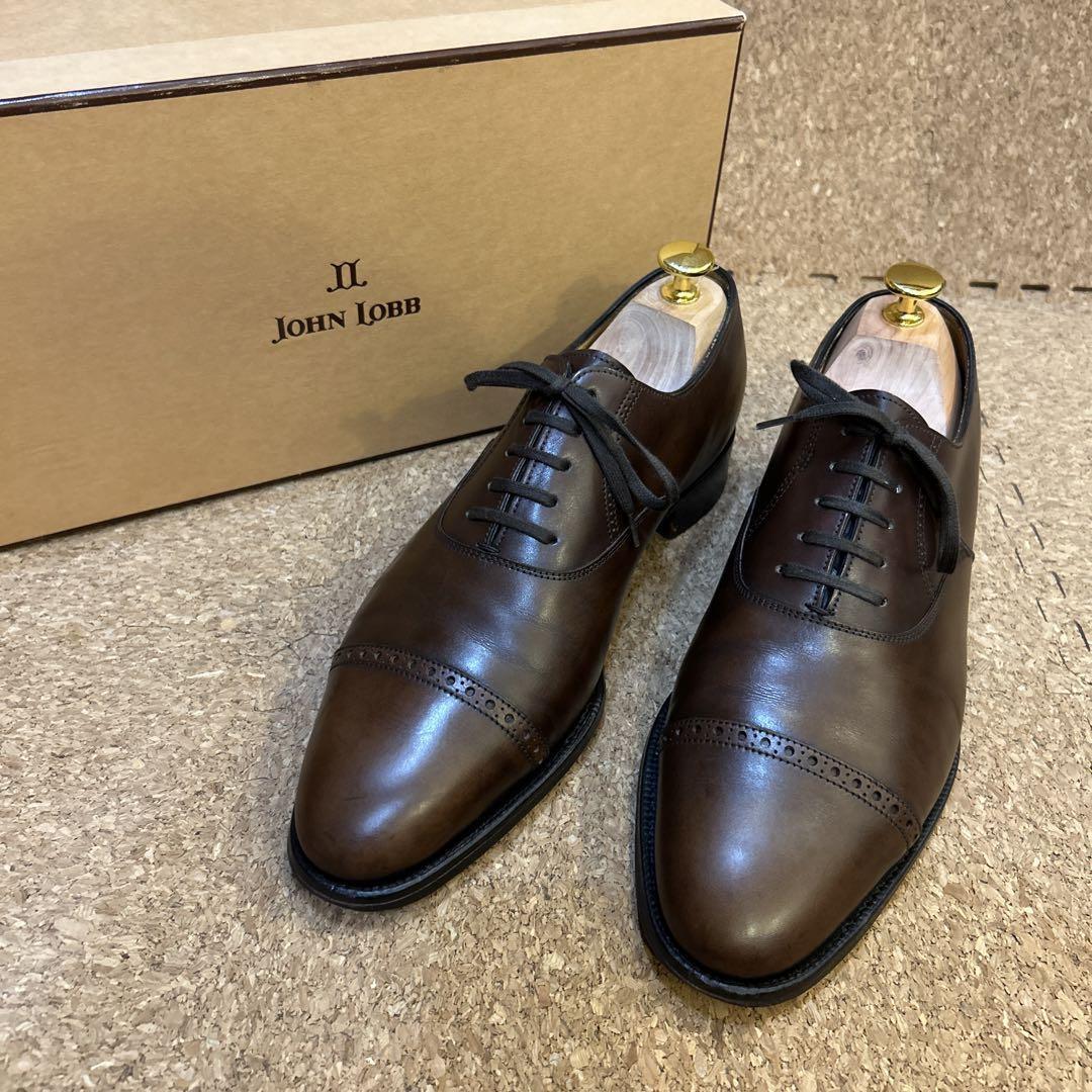 John Lobb Men's Brown Leather Oxford Shoes, UK6.5/US7.5D John Lobb Men's Brown Leather Oxford Shoes, UK6.5/US7.5D