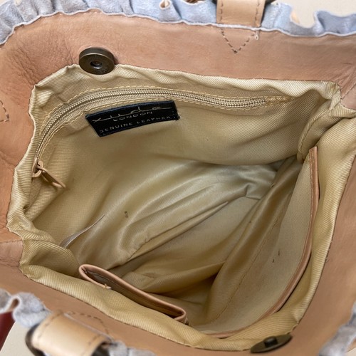 Borsa ascella Xude borsa a mano lato marrone marrone pelle floreale media donna - Foto 7 di 8