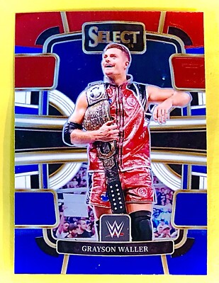 2024 Panini Select WWE Base Red/Blue Concourse Grayson Waller #44 Smack Down