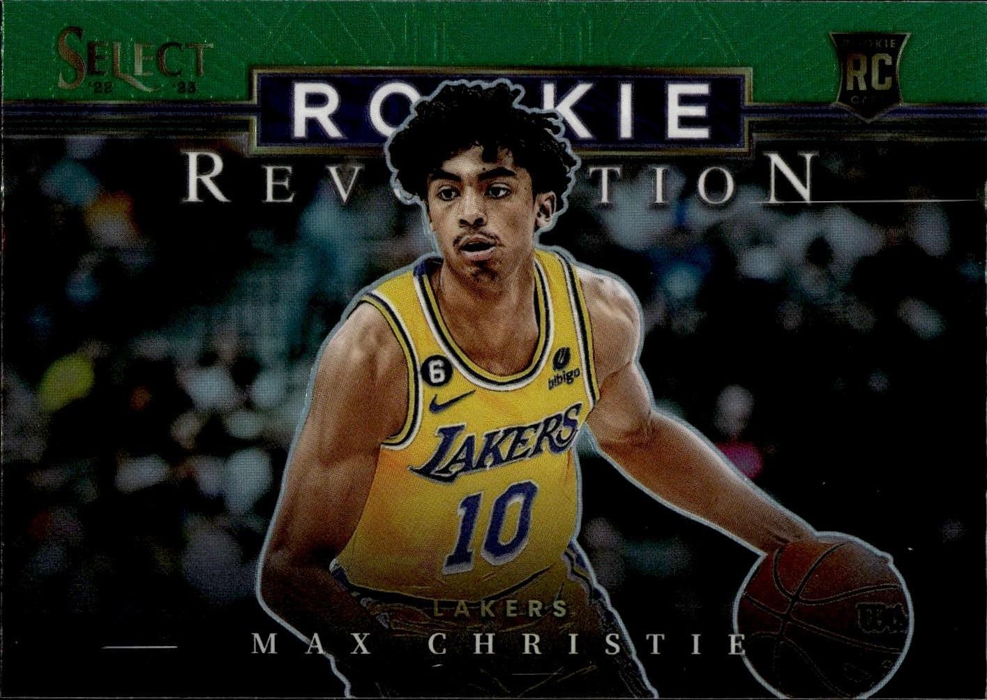 2022-23 Panini Select #3 Max Christie Rookie Revolution Green Prizms