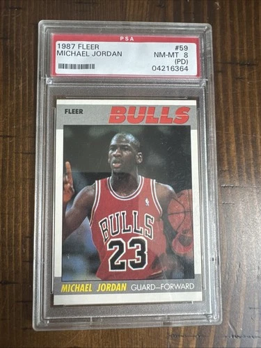 Michael Jordan #59 1987-88 Fleer PSA 8