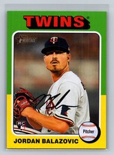 2024 Topps Herritage High Number #680 Jordan Balazovic RC MLB Minnesota Twins