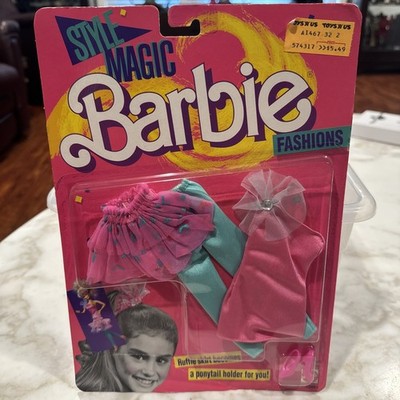 Style Magic Barbie Fashions Vintage 1988 Mattel 1441 NRFP NIP Pink Teal Leggings