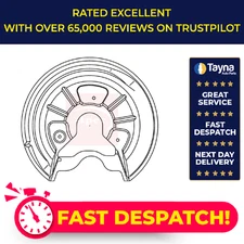Brake Disc Splash Panel fits SEAT ALTEA 5P, 5P1 Rear Left 2004 on Guard Plate