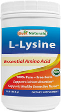Lysine Powder, 1 Pound - 100 Pure 1 LB Pack of 1 