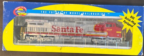 Locomotora diésel Athearn HO Santa Fe Dash 9-44CW #637 #80879 OB sin probar | Condition: Used