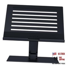 Adjustable Laptop Stand, Supports Phones/Tablets up to 18" Laptops, Black