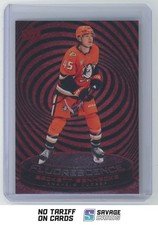 2025-26 Upper Deck Fluorescence Red Rookie Beckett Sennecke #F-40 Anaheim Ducks