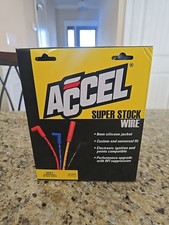 Brand New Accel 4041 Spark Plug Wire Set - 8mm - Yellow With Orange 90 Deg Boots