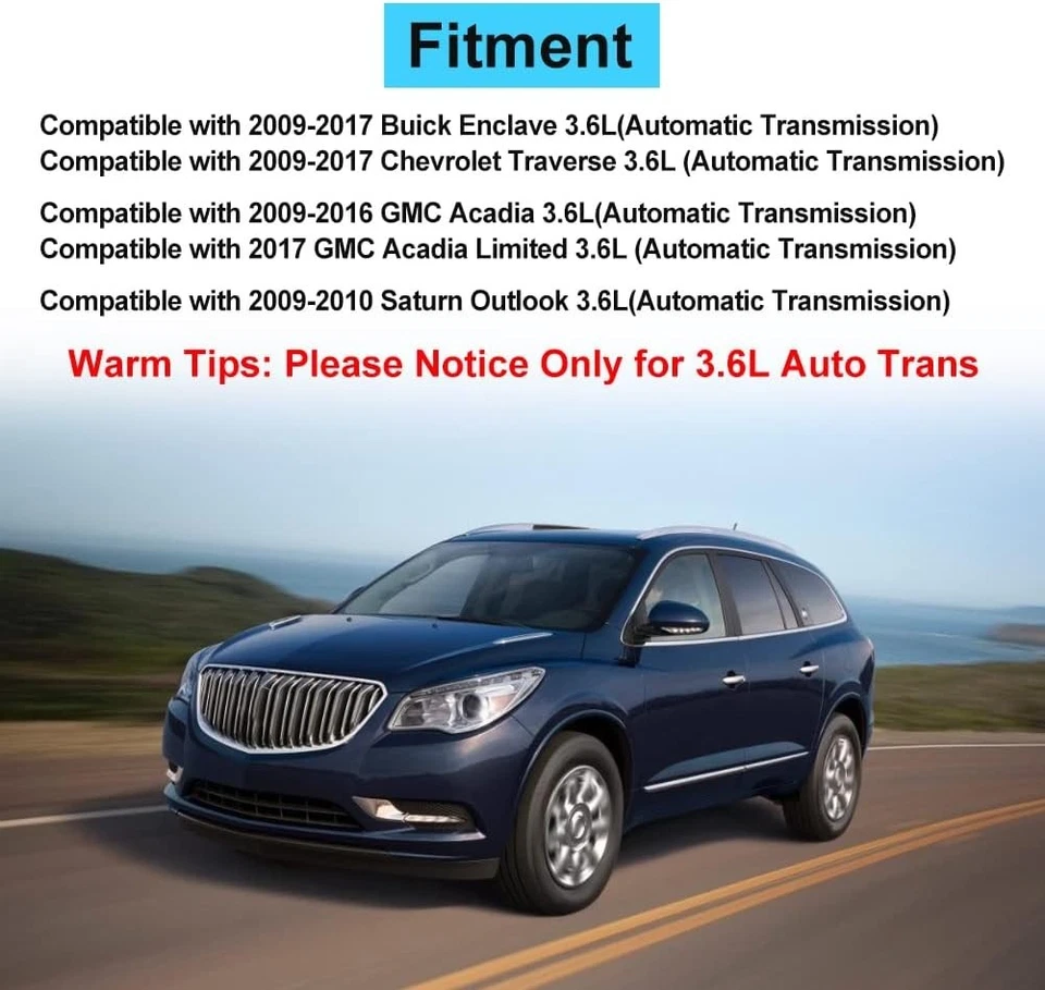 Soporte motor para Chevrolet Traverse, GMC Acadia, Buick Enclave 2009-2017 3.6L Foto 3 de 4