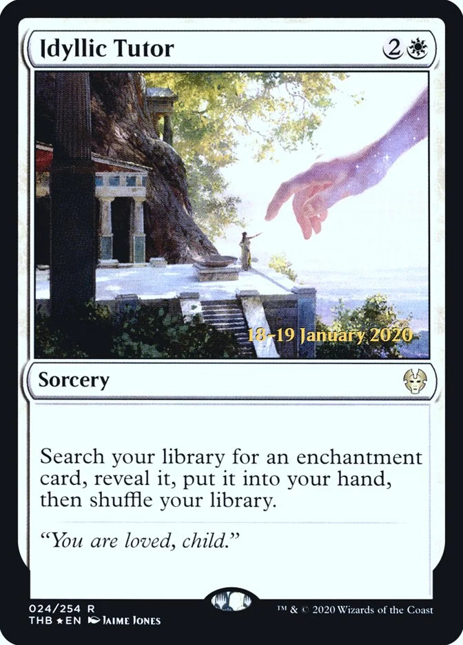 Idyllic Tutor [Theros Beyond Death Prerelease Promos] Foil Near Mint