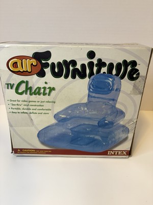 RARE FIND Intex Air Blow Up Chair Vintage 1999 Inflatable Retro Chair. New